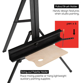 MEEDEN Large Studio Single Mast Metal Easel-ES-6026 MEEDEN