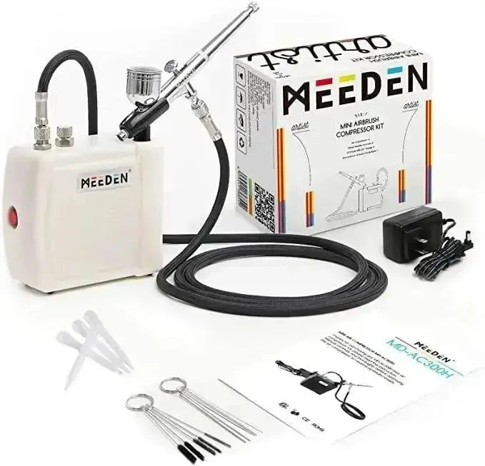 MEEDEN Mini Airbrush Kit with Compressor, Dual-Action — MEEDEN ART