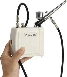 MEEDEN Mini Airbrush Kit with Compressor, Dual-Action Gravity Feed 0.5mm Airbrush - MEEDEN ARTPainting Set