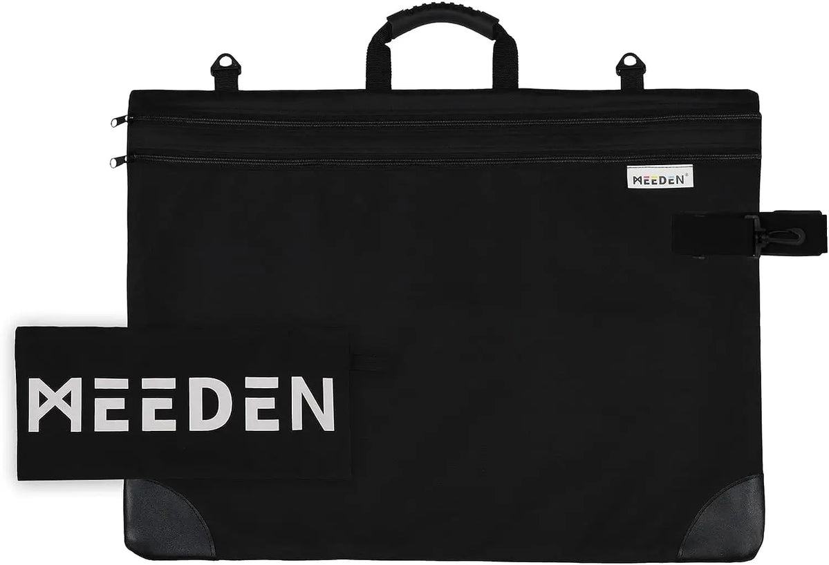 MEEDEN Studio Art Portfolio Case Waterproof, Black, 20" X 26" — MEEDEN ART