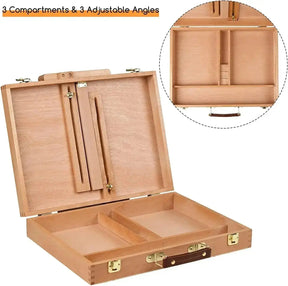 MEEDEN Tabletop Easel Sketch Box Made of Solid Beech Wood-HBX-6 - MEEDEN ARTEasel