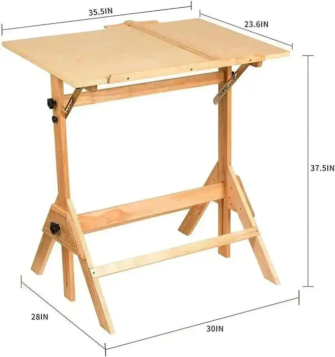 MEEDEN Wooden Drafting Table & Stool Set-XSZ-2 - MEEDEN ARTDrafting Table