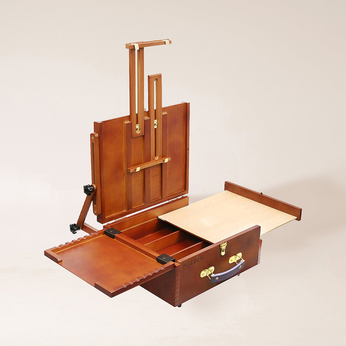 MEEDEN Plein Air Pochade Box-Walnut