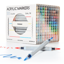 MEEDEN Artist Dual Tip Acrylic Paint Markers – 48 /72 / 96 / 120 Colors