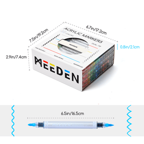 MEEDEN Artist Dual Tip Acrylic Paint Markers – 48 /72 / 96 / 120 Colors