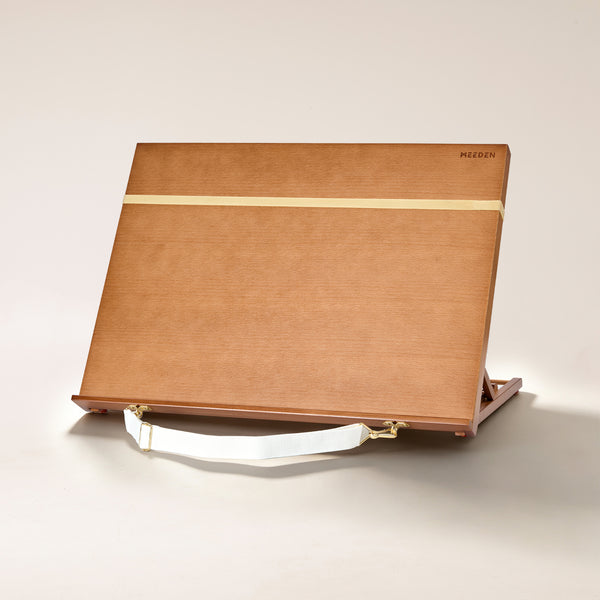 MEEDEN Large Studio Artist Sketching Tabletop Easel - A2 Walnut
