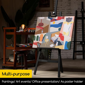 MEEDEN Pinewood A-Frame Painting Easel Stand- Black - W01D