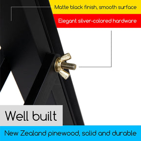 MEEDEN Pinewood A-Frame Painting Easel Stand- Black - W01D