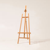 MEEDEN Large Basic Studio A-Frame Solid Beech Wood Floor Painting Easel, Hold Canvas Up to 50''-W01E