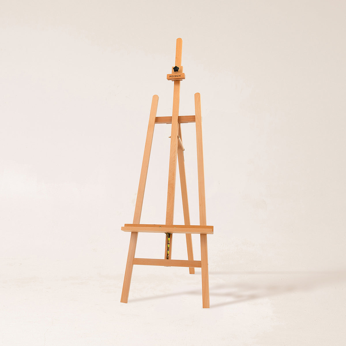 MEEDEN Large Basic Studio A-Frame Solid Beech Wood Floor Painting Easel, Hold Canvas Up to 50''-W01E