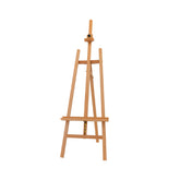 MEEDEN Large Basic Studio A-Frame Solid Beech Wood Floor Painting Easel, Hold Canvas Up to 50''-W01E