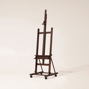 MEEDEN H-Frame Artist Easel with Storage Tray-Walnut-W02