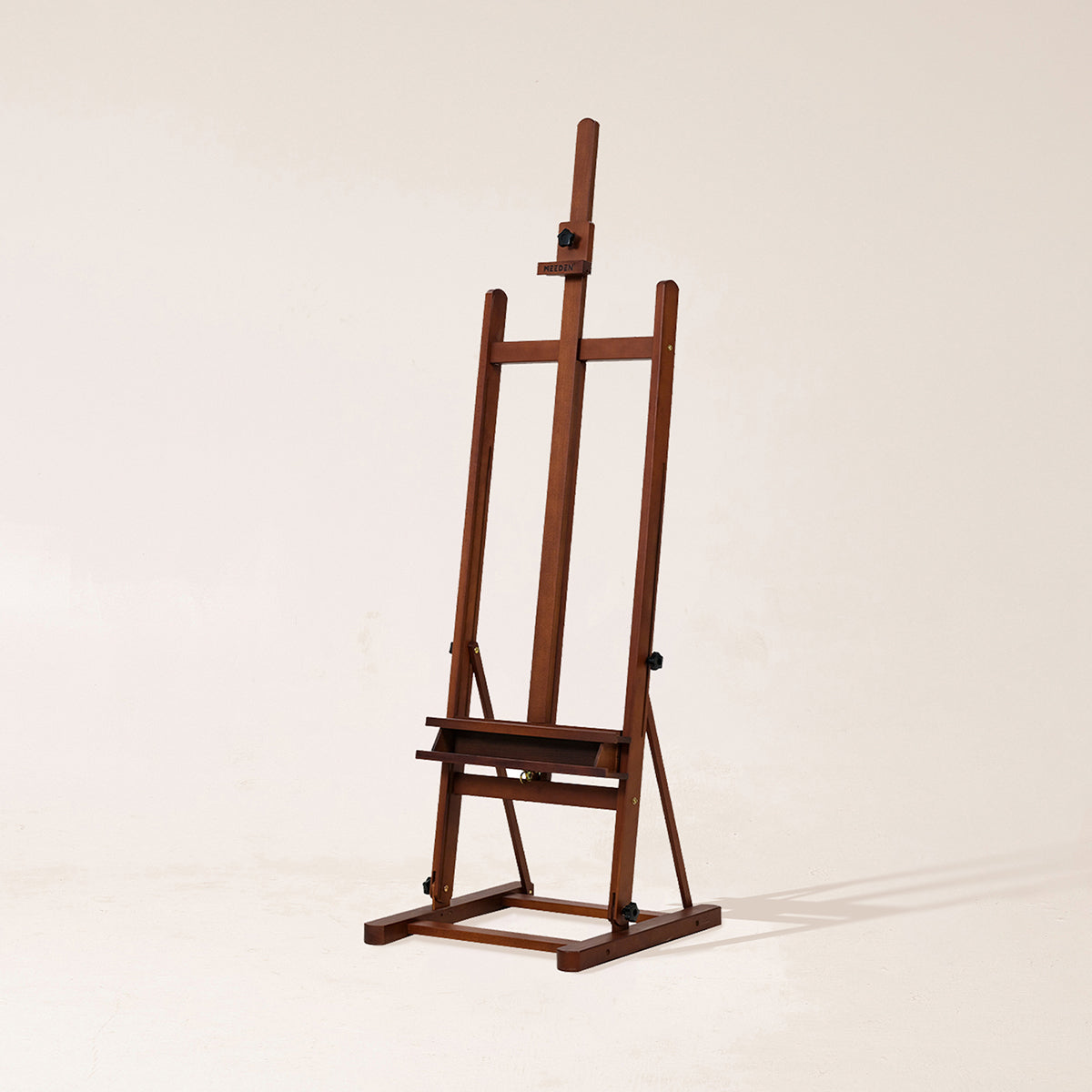 MEEDEN Studio Art Easel Stand with Large Storage Tray-Walnut-W02B-B