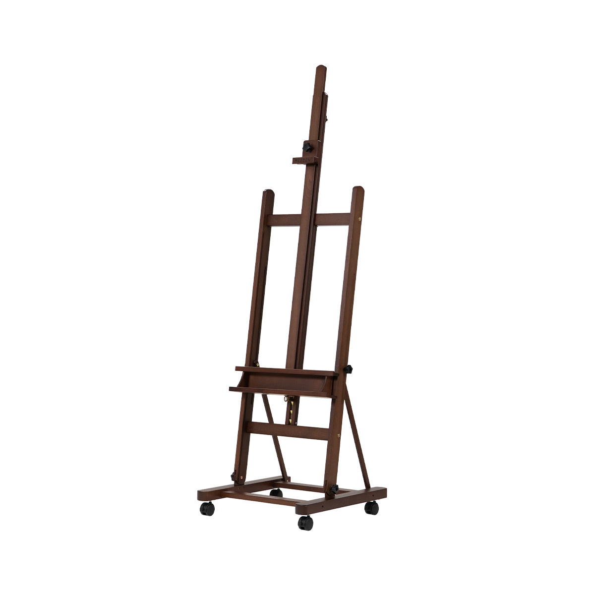 MEEDEN H-Frame Solid Beech Wood Artist Easel Stand-Walnut-W02D
