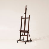 MEEDEN Large H-Frame Artist Easel with Large Tray-Walnut-W02D