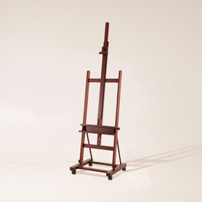 MEEDEN Large H-Frame Artist Easel with Large Tray-Dark Walnut-W02D