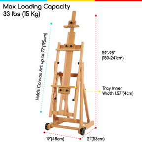 MEEDEN Versatile Studio H-Frame Artist Easel-W14