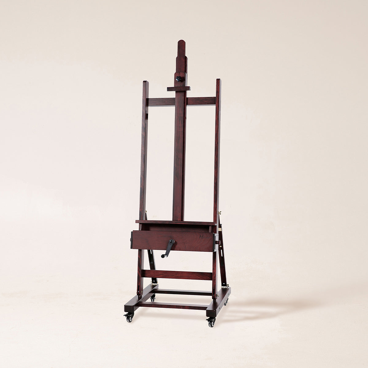 MEEDEN Deluxe Crank Adjusting Master Artist Easel Stand-Cherry Walnut-W15S