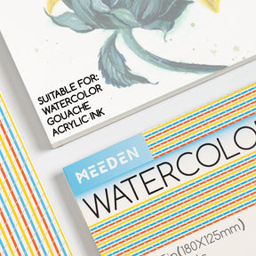 MEEDEN 10x7" Cold Press Watercolor Paper Pad 20 Sheets