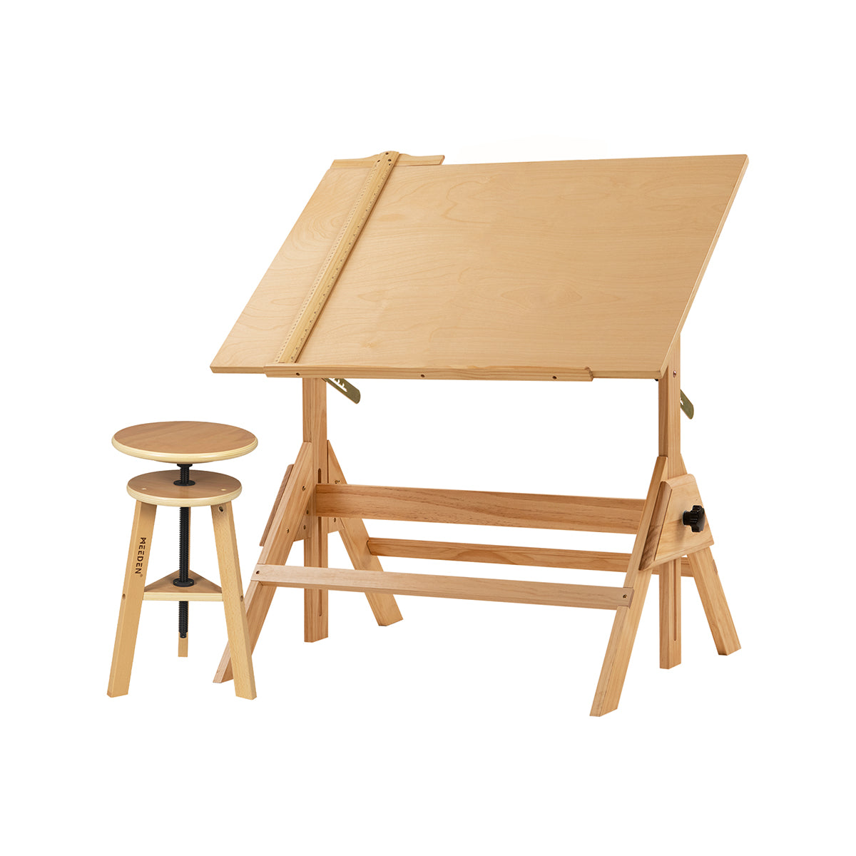 MEEDEN Wooden Drafting Table & Stool Set-XSZ-2