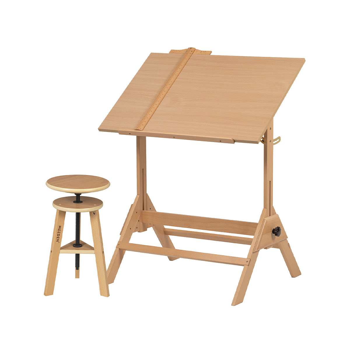 MEEDEN Wooden Drafting Table & Stool Set-XSZ-2