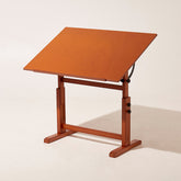 MEEDEN Extra Large Wooden Drafting Table, Light Walnut-XSZ-6008