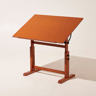 MEEDEN Extra Large Wooden Drafting Table, Light Walnut-XSZ-6008
