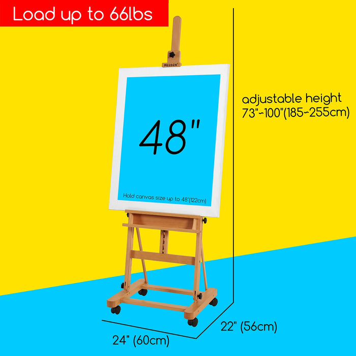 MEEDEN Large Artist Easel with Large Storage Tray-W02