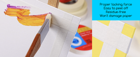 MEEDEN 5 Pack Artist Tape 0.2",0.5",0.75",1.0",1.4" 180.45FT (55m) Art Tape