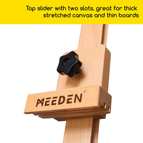 MEEDEN Solid Beechwood H-Frame Art Easel Stand-W02B