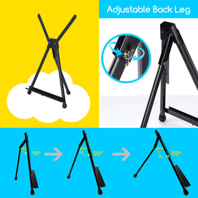 MEEDEN Aluminum Tripod Tabletop Easel-4 Pieces