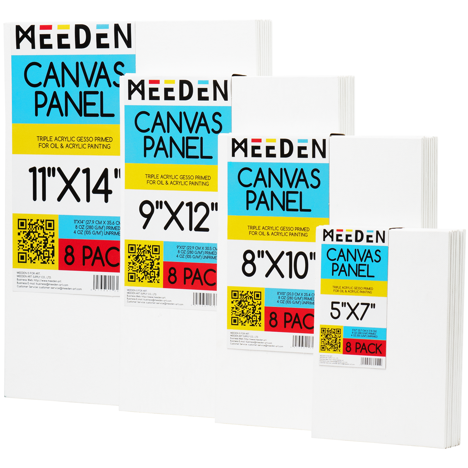 MEEDEN 100% Cotton Canvas Boards