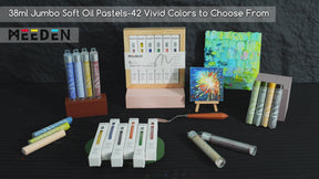 MEEDEN Extra Large Soft Oil Pastels: 6 x 38ml Colors Artists Oil Crayons Set