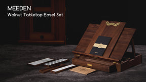 MEEDEN American Black Walnut Tabletop Easel Set
