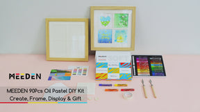 MEEDEN Soft Oil Pastel Kit: 90 Pcs DIY Oil Pastel Set for Beginners Artists
