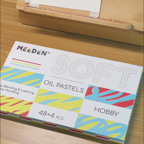 MEEDEN Soft Oil Pastels Set, 72 Vibrant Colors