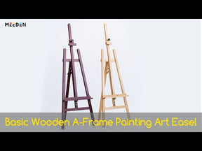 MEEDEN Basic Beech Wood A-Frame Painting Art Easel - W01D - Natural