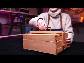 MEEDEN Wooden Artist Storage Box – Portable Foldable Organizer with Drawer