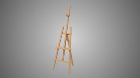MEEDEN Basic Solid Beech Wood A-Frame Floor Easel -W01D - MEEDEN ART