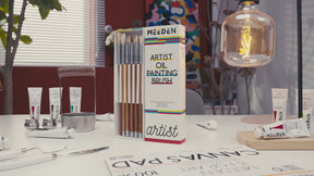 MEEDEN Professional 10 Pcs Oil Paint Brush Set - MEEDEN ART